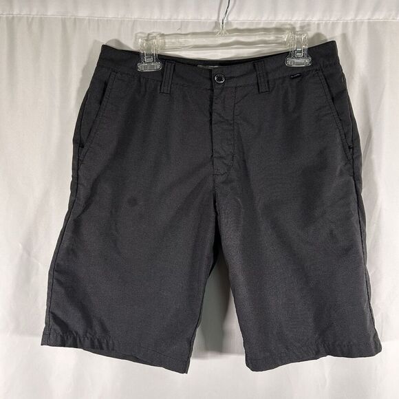 Travis Mathew Shorts Men's 32 Grey Chino Button Zip Mid Rise 11" Inseam - Picture 1 of 9